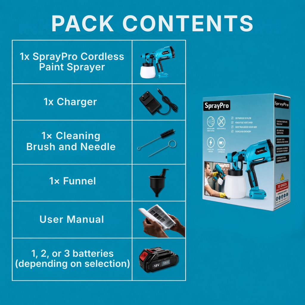 SprayPro™ | Cordless paint sprayer