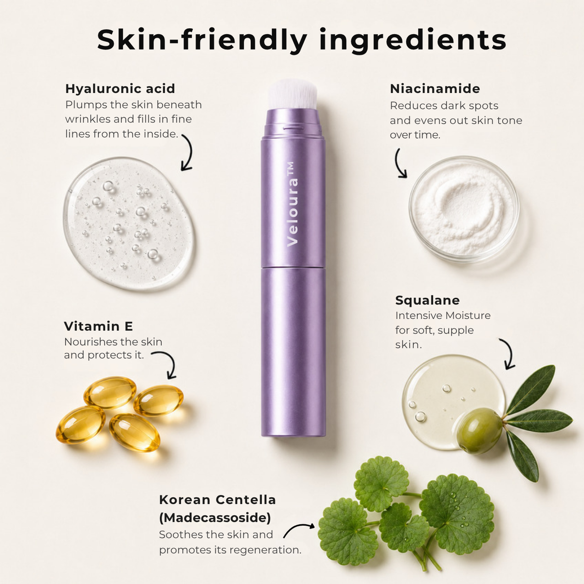 Veloura™ Changing Foundation Stick – The stick that makes mature skin glow again