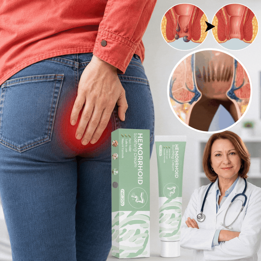 HemoEase™ | Herbal Hemorrhoid Cream | Relieves and treats hemorrhoids from the first application