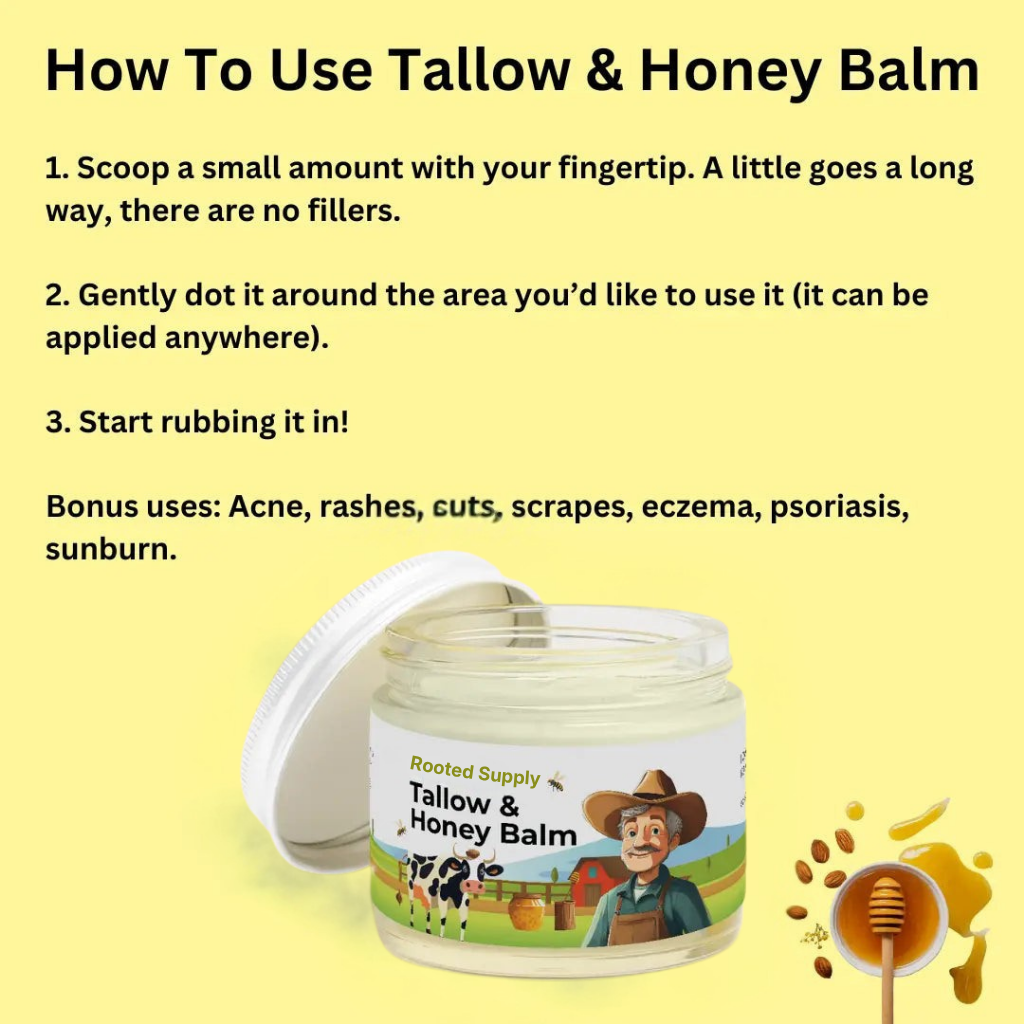Rooted Supply™ Tallow & Honey Balm