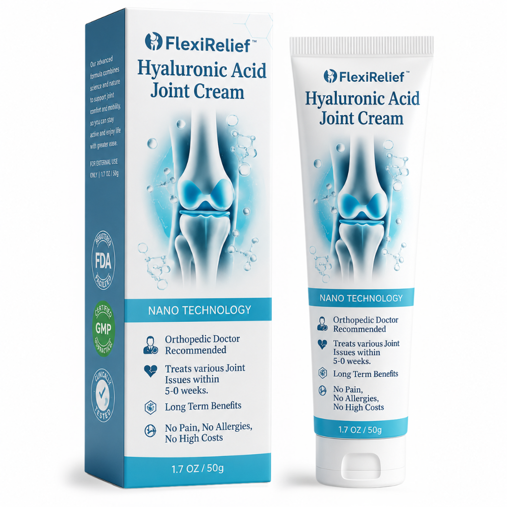 FlexiRelief™ Joint Cream | Reduces knee pain by up to 87% – within just 48 hours!
