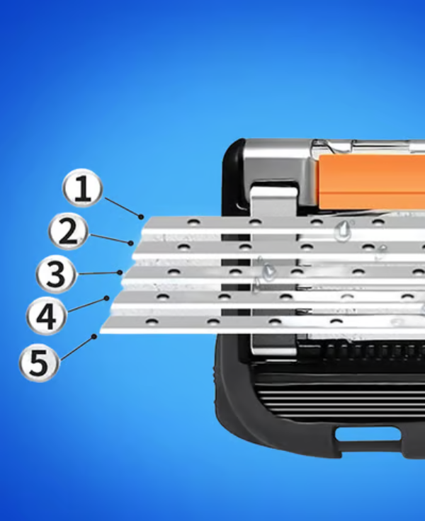FlexiShave™ – Precision Razor with Contour Adaptation Technology