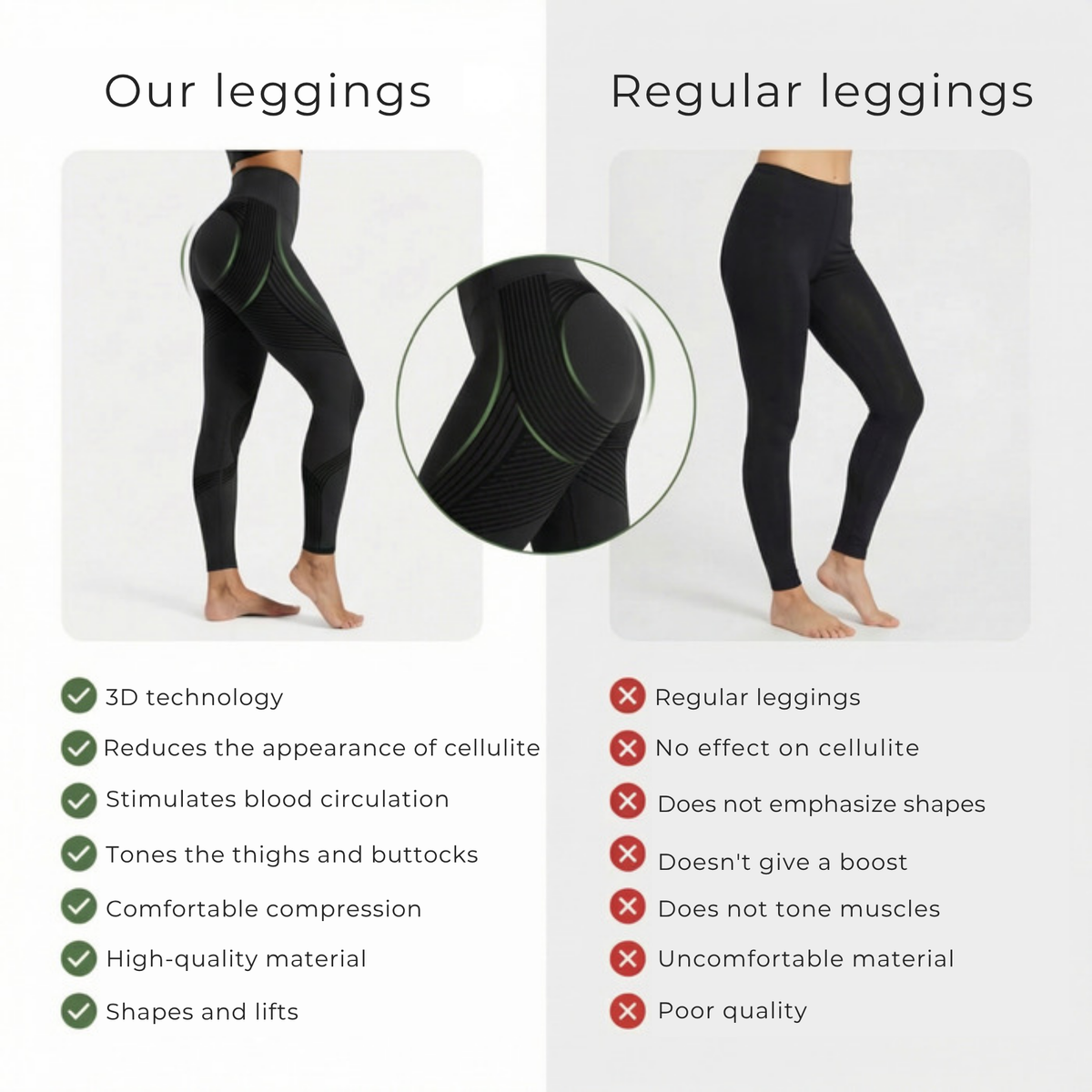 ShapeForm™ 3D Sculpt Leggings – Shape your silhouette effortlessly