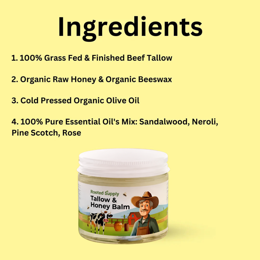 Rooted Supply™ Tallow & Honey Balm
