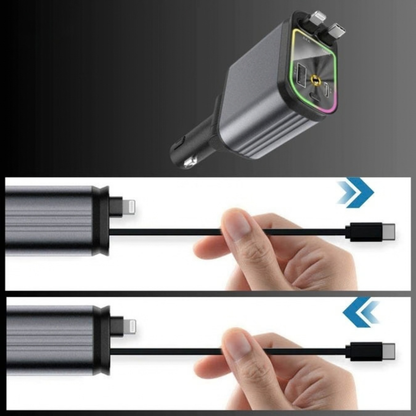 TurboDrive™ 120W | 4-in-1 Charger, Super-Fast, RGB Starry Sky!