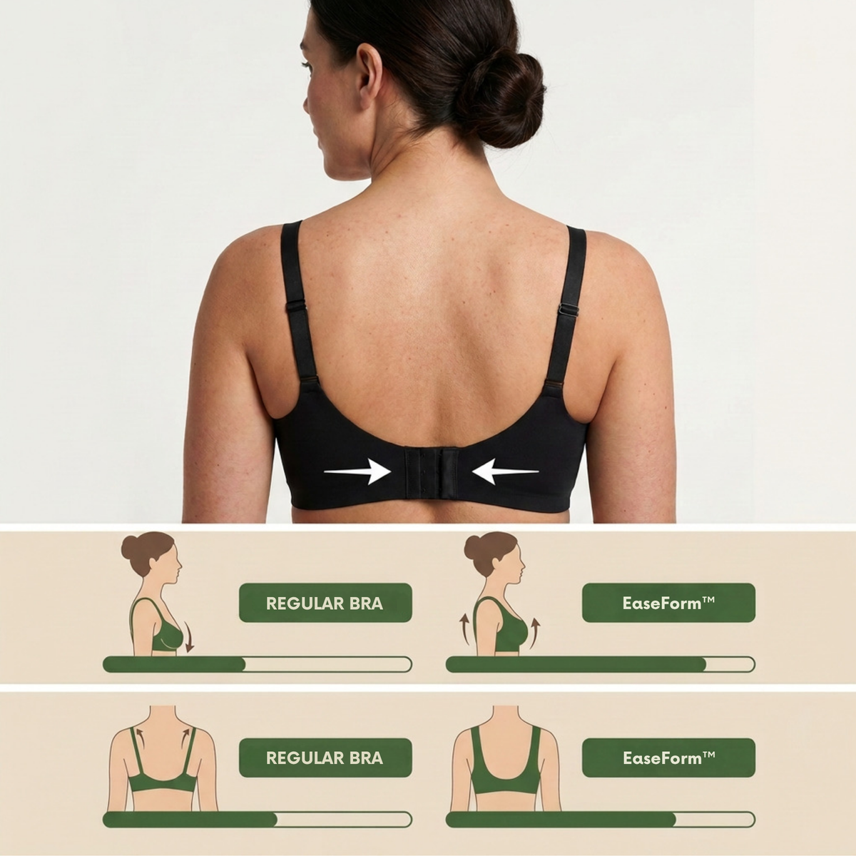 EaseForm™ Bra - Natural shape without underwire or padding
