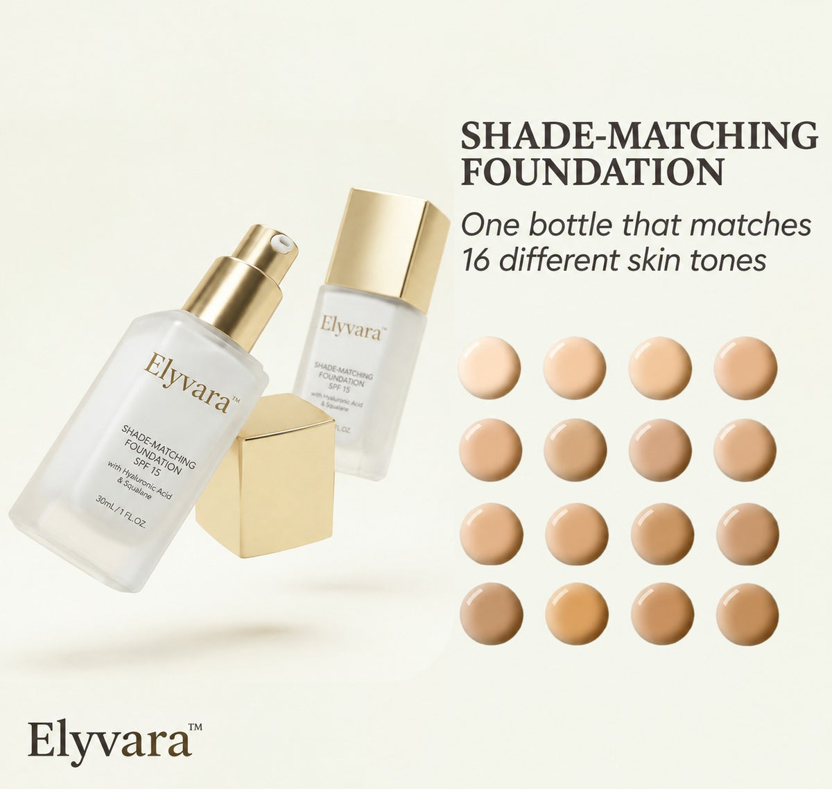 Elyvara™ Shade-Adapting Foundation 30ml