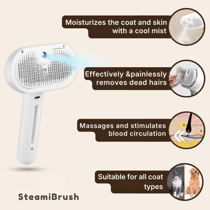 SteamiBrush™ | Professional Pet Grooming Brush