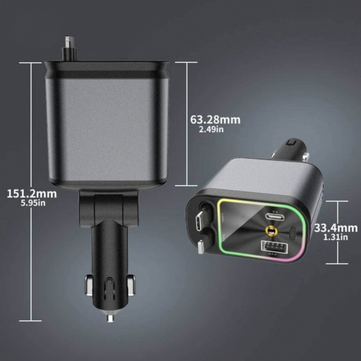 TurboDrive™ 120W | 4-in-1 Charger, Super-Fast, RGB Starry Sky!