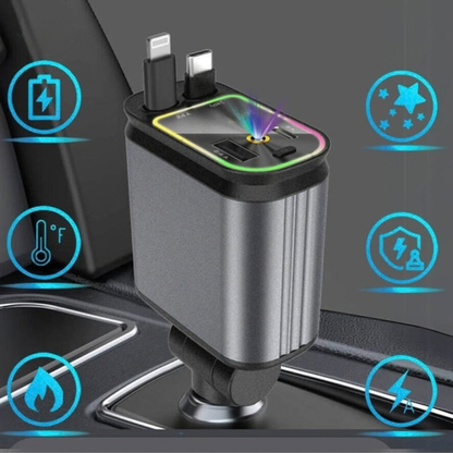 TurboDrive™ 120W | 4-in-1 Charger, Super-Fast, RGB Starry Sky!