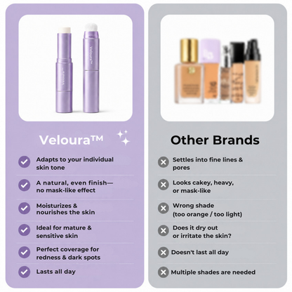 Veloura™ Changing Foundation Stick – The stick that makes mature skin glow again