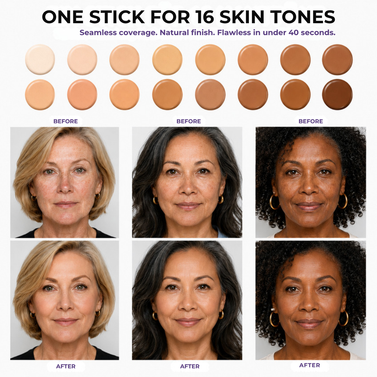 Veloura™ Changing Foundation Stick – The stick that makes mature skin glow again