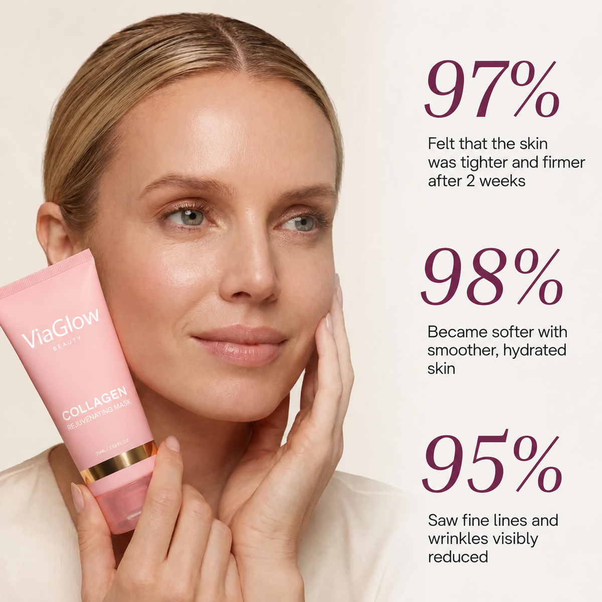 ViaGlow™ Bio-Collagen Mask + Brush