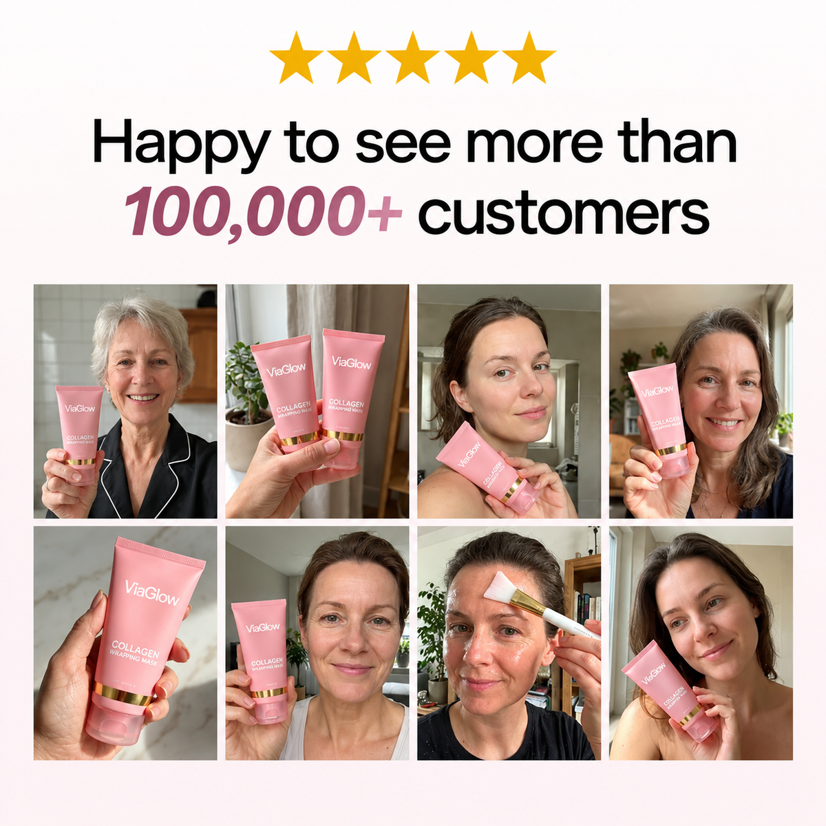 ViaGlow™ Bio-Collagen Mask + Brush