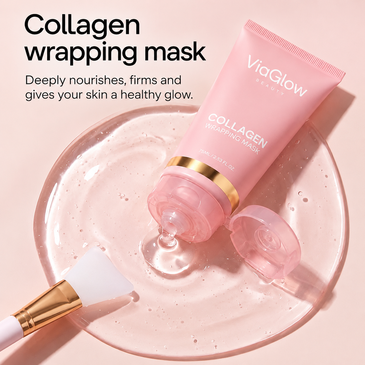 ViaGlow™ Bio-Collagen Mask + Brush