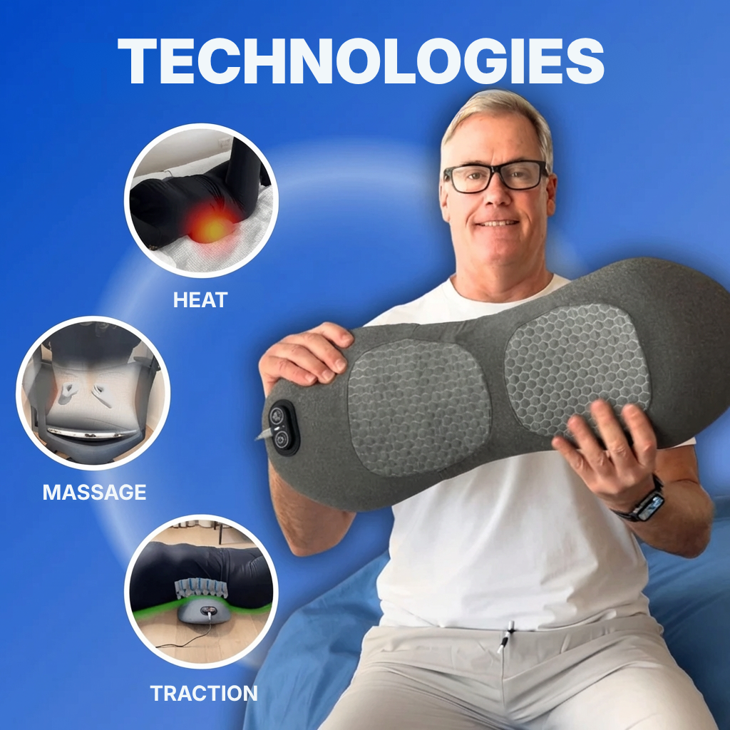 SpineFlex™ 3-in-1 Back Massager | Supports Spinal Comfort & Relaxation