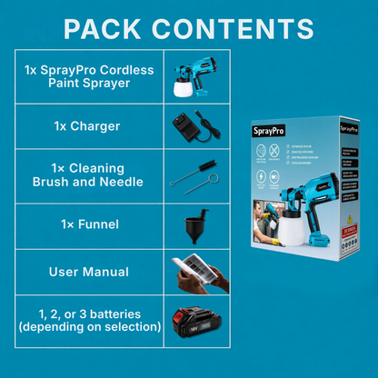 SprayPro™  | Cordless paint sprayer
