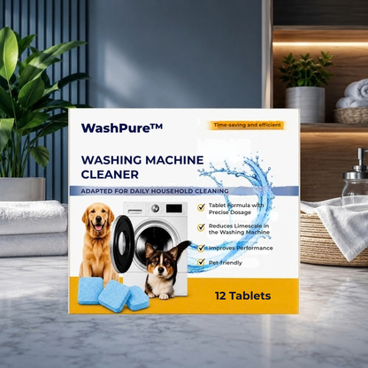 WashPure™ Cleaning Tablets | Removes Up to 98% of Musty Washing Machine Odor in Just 1 Wash!