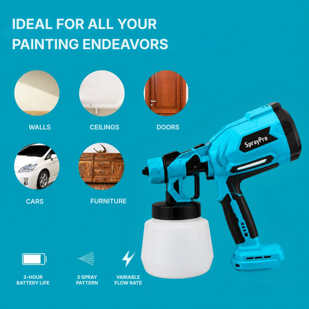 SprayPro™  | Cordless paint sprayer