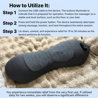 SpineFlex™ 3-in-1 Back Massager | Supports Spinal Comfort & Relaxation
