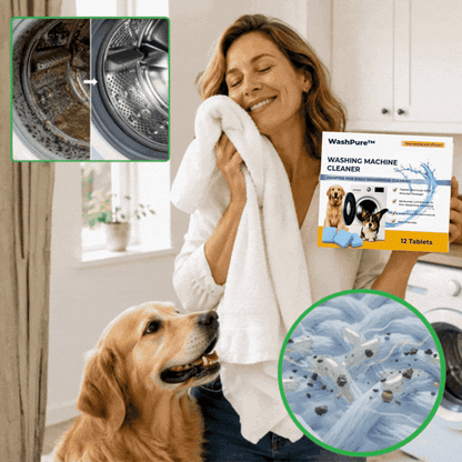 WashPure™ Cleaning Tablets | Removes Up to 98% of Musty Washing Machine Odor in Just 1 Wash!