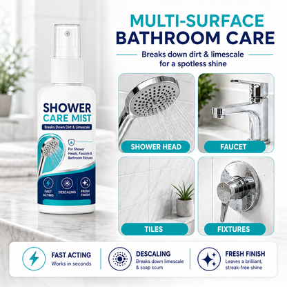 LimeAway™ Fast-acting limescale remover in spray form for shower heads and faucets